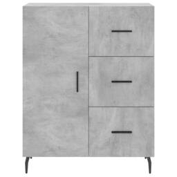 Berkfield Home Highboard Concrete Grey 69.5x34x180 cm Engineered Wood - thumbnail 8