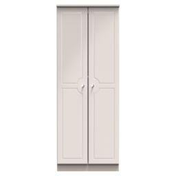 Ready Assembled 2 U Stratford Tall Double Hanging Wardrobe (Ready Assembled) in Taupe - thumbnail 1
