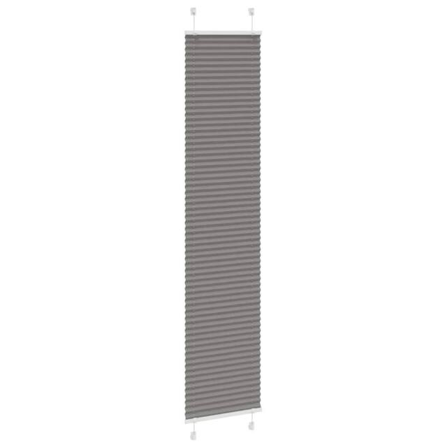 Berkfield Home Pleated Blind Anthracite 40x200 cm Fabric Width 39.4 cm Polyester in Dark Grey - image 1
