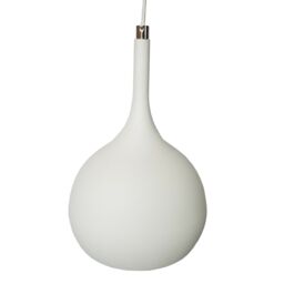 Loops Hanging Ceiling Pendant Light Matt White & Copper Kitchen Lamp Built in LED