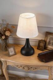 Living and Home Modern Table Lamp in Black - thumbnail 2