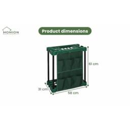 EONLION With Pocket Garden Tool Storage Rack Holder in Green - Size: 1000mm × 2000mm - thumbnail 2