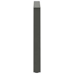 Berkfield Home Dining Table Legs V-Shape 3 pcs Anthracite 70x(72-73.3) cm Steel in Black - thumbnail 6