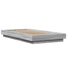Berkfield Home Bed Frame without Mattress Grey Sonoma 100x200 cm - thumbnail 3