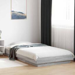 Berkfield Home Bed Frame without Mattress Grey Sonoma 100x200 cm - thumbnail 2