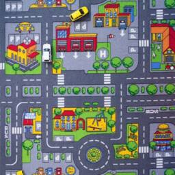 Havendro 80x120cm City Village Play Rug for Kids - Size: 100 cm x 1200 cm - thumbnail 5