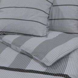 Berkfield Home Duvet Cover Set Grey 135x200 cm Cotton - thumbnail 5
