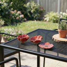 Garden Greatness Trio Glazed Poppy Decoration - Size: 1 Pack - thumbnail 2