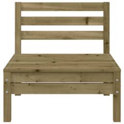 Berkfield Home Garden Sofa 4-Seater Impregnated Wood Pine - thumbnail 8
