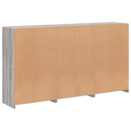 Berkfield Home Sideboard with LED Lights Grey Sonoma 181.5x37x100 cm - thumbnail 8