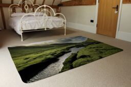 Benjamin Tate Design Spring In Scotland Valley Designer Rug in Natural - Size: Large - thumbnail 3