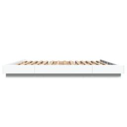 Berkfield Home Modern Bed Frame without Mattress White 180x200 cm Super King - thumbnail 5