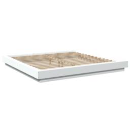 Berkfield Home Modern Bed Frame without Mattress White 180x200 cm Super King - thumbnail 1