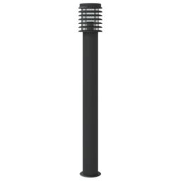 Berkfield Home Outdoor Floor Lamp Black 110cm Stainless Steel - thumbnail 5