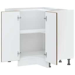 Berkfield Home Kitchen Corner Base Cabinet Kalmar Brown Oak Engineered Wood - thumbnail 5