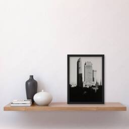 Artery8 Alfred Stieglitz New York View From The Shelton Framed Wall Art Print in Black - Size: A4 - thumbnail 2