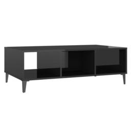 Berkfield Home Decorative Coffee Table High Gloss Black 103.5x60x35 cm Engineere - thumbnail 8
