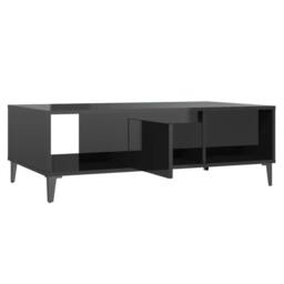 Berkfield Home Decorative Coffee Table High Gloss Black 103.5x60x35 cm Engineere - thumbnail 7