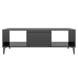 Berkfield Home Decorative Coffee Table High Gloss Black 103.5x60x35 cm Engineere - thumbnail 5