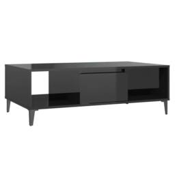 Berkfield Home Decorative Coffee Table High Gloss Black 103.5x60x35 cm Engineere - thumbnail 3