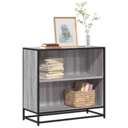 Berkfield Home Modern Book Cabinet Grey Sonoma 80.5x35x76 cm Engineered Wood - thumbnail 2