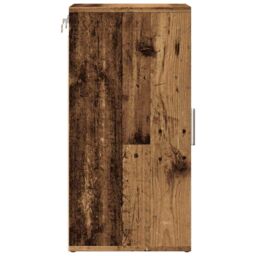 Berkfield Home Shoe Cabinet Old Wood 32x35x70 cm Engineered Wood in Brown - Size: 32 x 35 x 70 cm - thumbnail 6