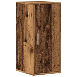 Berkfield Home Shoe Cabinet Old Wood 32x35x70 cm Engineered Wood in Brown - Size: 32 x 35 x 70 cm - thumbnail 2