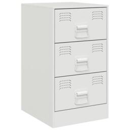 Berkfield Home Bedside Cabinets 2 pcs White 34.5x39x62 cm Steel - thumbnail 6