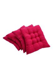 Garden Sanctuary 4Pcs Soft Thicken Tatami Seat Cushion in Fuchsia - thumbnail 1