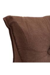 Living and Home Washable Headboard Wedge Pillow with Storage Pocket in Brown - Size: Large - thumbnail 3