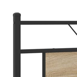 Berkfield Home Bed Frame without Mattress Sonoma Oak 160x200 cm Engineered Wood in Brown - thumbnail 9