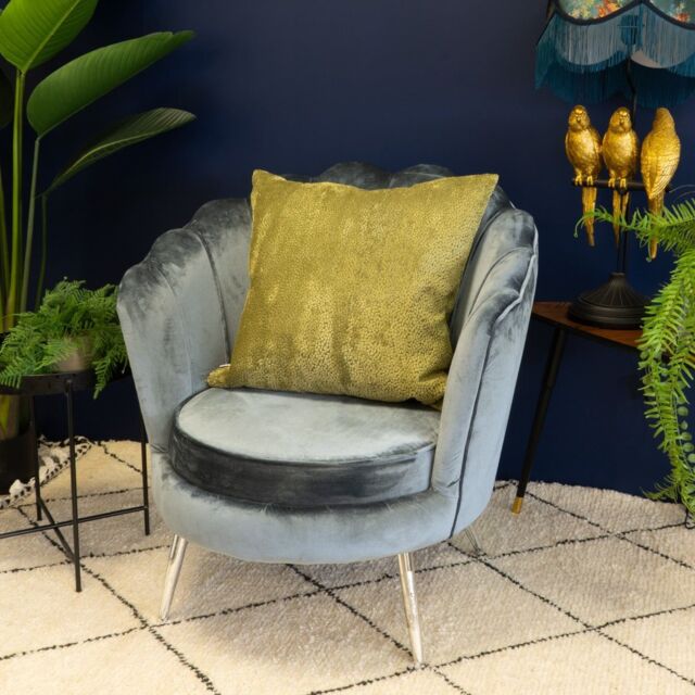 Madison & Mayfair Comfy Velvet Olive Square Cushion - image 1