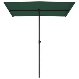 Berkfield Home Outdoor Parasol with Aluminium Pole 180x110 cm Green - thumbnail 4