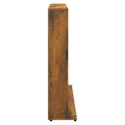 Berkfield Home CD Cabinet Smoked Oak 102x23x89.5 cm Engineered Wood in Brown - thumbnail 5