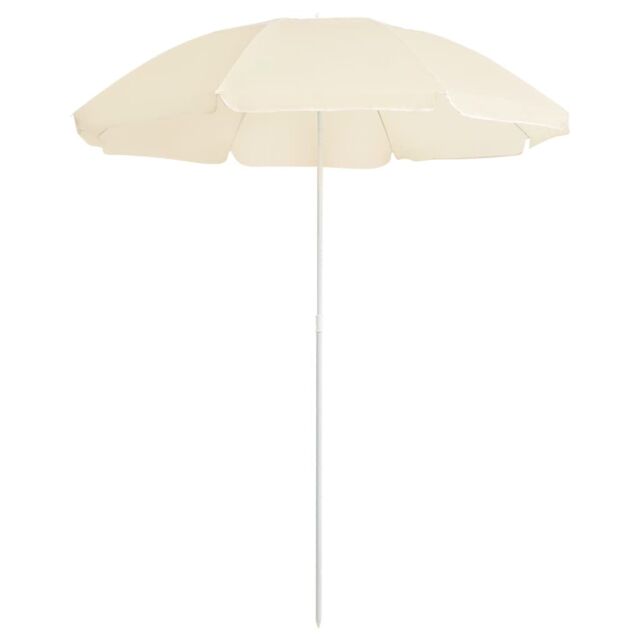 Berkfield Home Outdoor Parasol with Steel Pole Sand 180 cm in Beige - image 1