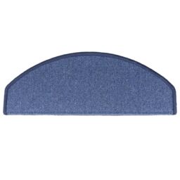 Berkfield Home Carpet Stair Treads 15 pcs Blue 65x24x4 cm - Size: Medium - thumbnail 6