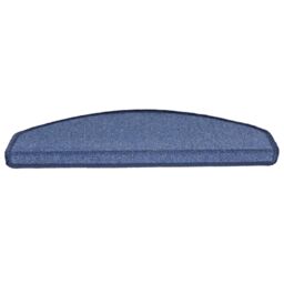 Berkfield Home Carpet Stair Treads 15 pcs Blue 65x24x4 cm - Size: Medium - thumbnail 4