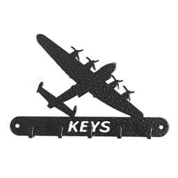 Poppyforge Lancaster Key Holder - Steel - W15 x H9 cm - Powder Coated Black - Size: 5 Hooks - thumbnail 1
