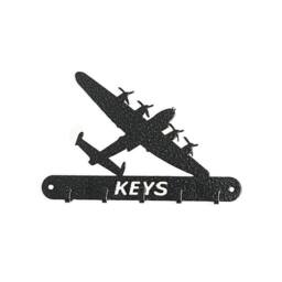 Poppyforge Lancaster Key Holder - Steel - W15 x H9 cm - Powder Coated Black - Size: 5 Hooks - thumbnail 2