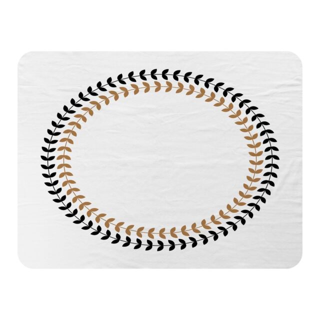 Benjamin Tate Design Greek Olive Tree Leaves Blanket in Natural - Size: 120 cm x 150 cm - image 1