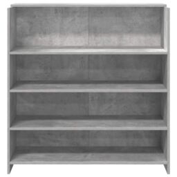 Berkfield Home Reception Desk Concrete Grey 100x50x103.5 cm Engineered Wood - thumbnail 5