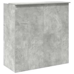 Berkfield Home Reception Desk Concrete Grey 100x50x103.5 cm Engineered Wood - thumbnail 7