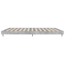 Berkfield Home Durable Bed Frame Concrete Grey 120x200 cm Engineered Wood - Size: Small Double - thumbnail 7