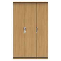 Ready Assembled 2 U Holborn Triple Plain Wardrobe (Ready Assembled) in Brown - thumbnail 1