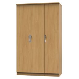 Ready Assembled 2 U Holborn Triple Plain Wardrobe (Ready Assembled) in Brown - thumbnail 3