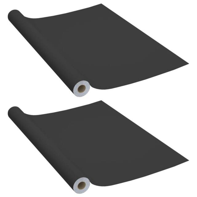 Berkfield Home Self-adhesive Furniture Films 2 pcs Black 500x90 cm PVC - image 1
