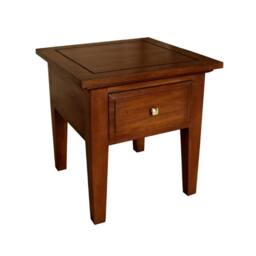 Lock Stock and Barrel Furniture Ltd New York Side/Lamp Table - Mahogany Wood - L55 x W55 x H53 cm in Brown