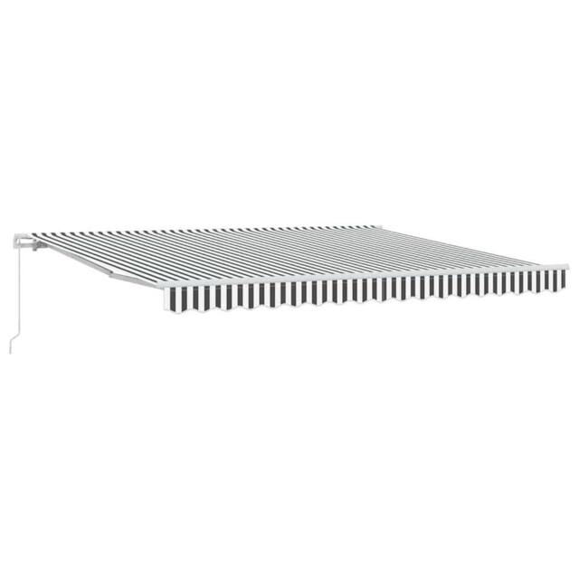 Berkfield Home Manual Retractable Awning Anthracite&White 400x300 cm - image 1