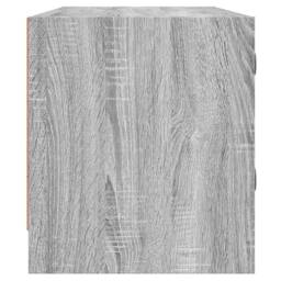 Berkfield Home TV Cabinet with Glass Doors Grey Sonoma 102x37x42 cm - Size: 102 x 37 x 42 cm - thumbnail 7