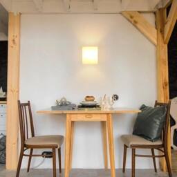 Goeco E27 Wooden Interior Wall Lamp Modern Design Wall Lamp Glass Lampshade in White - thumbnail 3